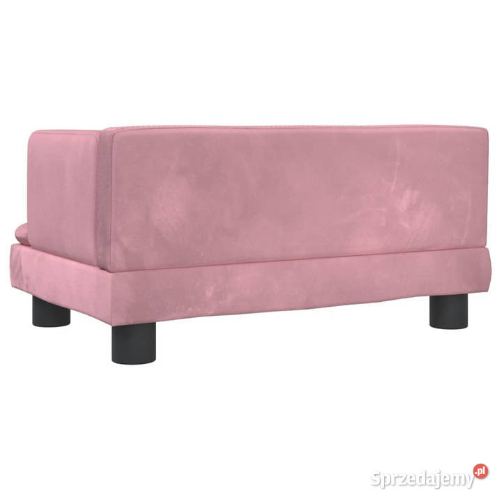 Sofa dzieci różowa 60x40x30 aksamit WM3196320 sprzedam
