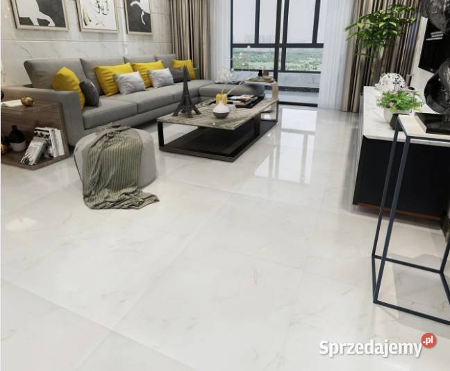 Gres polerowany BIAŁY MARMUR 60x60 CALACATTA gI Łask