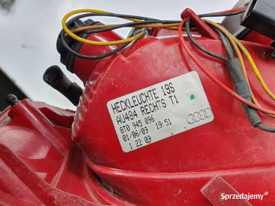 LAMPA PRAWA TYŁ AUDI A5 8T0945096 Pozostałe Lipno