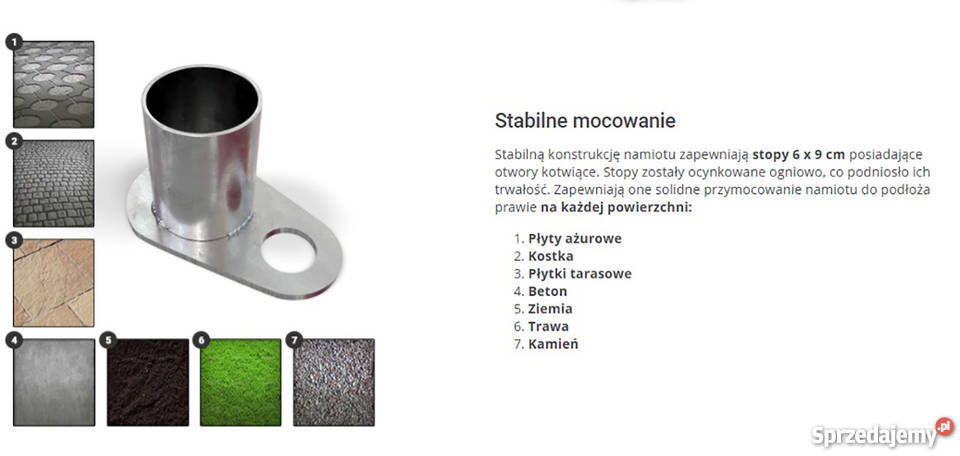 3x6m Namiot TARGOWY wiata MAGAZYNOWY 530gm2 Pawilony i namioty warmińsko-mazurskie Olsztyn sprzedam