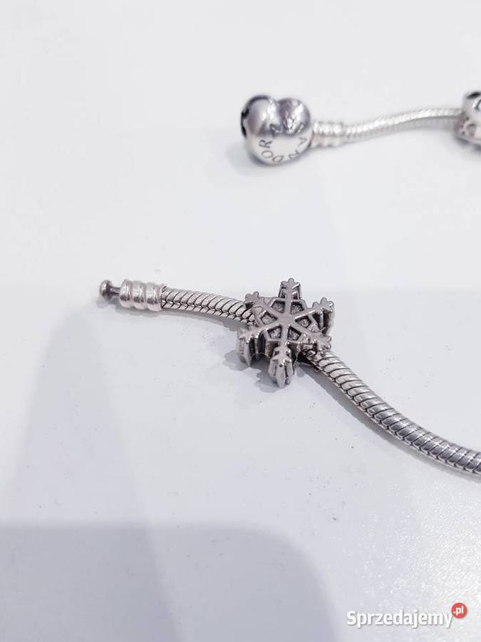 Charms śnieżynka Zawieszka koralik do Dąbrowa Górnicza