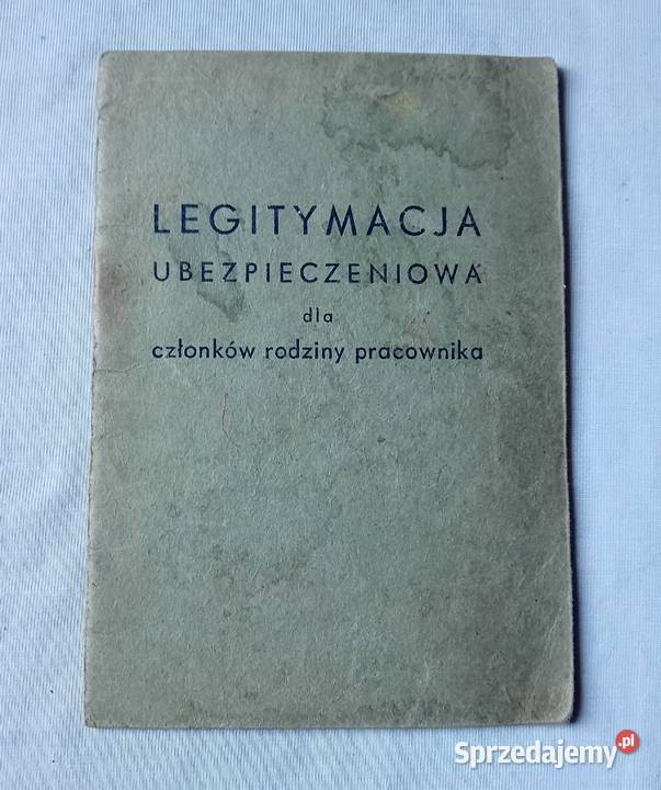 Legitymacja ubezpieczeniowa członków rodziny Koźminek