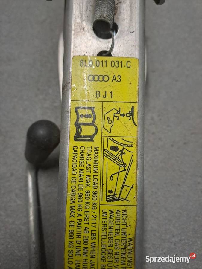 Oryginalny lewarek do podnoszenia Audi A3 8L mazowieckie Warszawa sprzedam