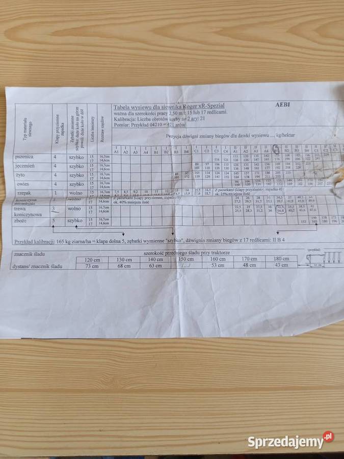 Siewnik zbożowy Roger 25 m świętokrzyskie Baćkowice