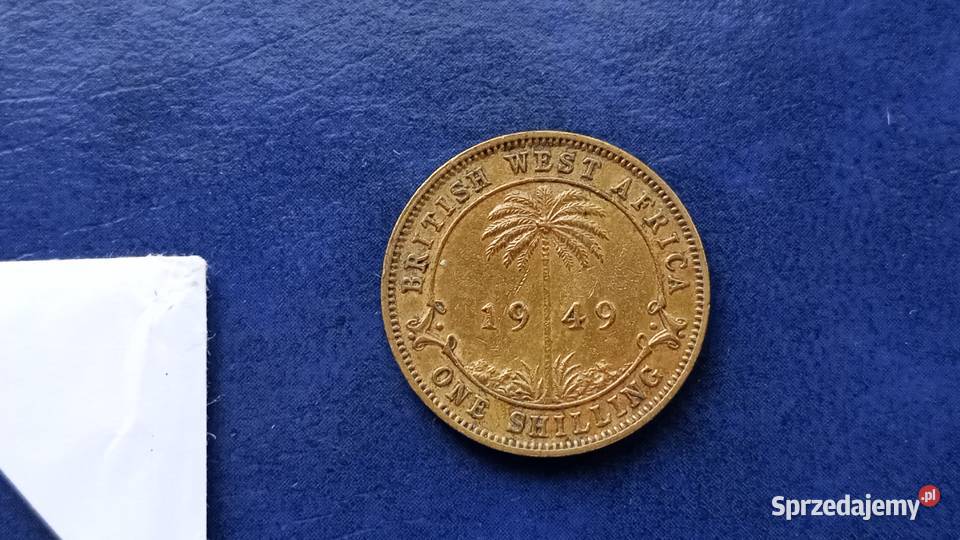 Stare monety 1 szyling 1949 Brytyjska Afryka podkarpackie Lesko