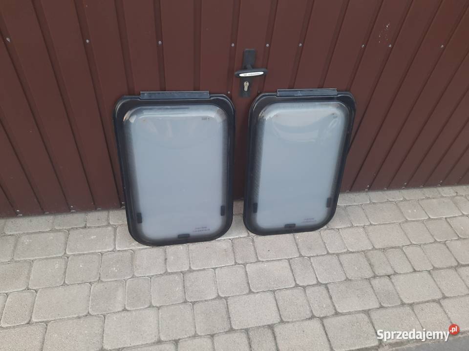 Okno łazienkowe mleczne do przyczepy kempingowej Skokowa sprzedam