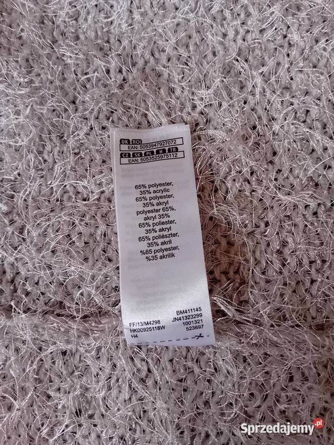 Dluzszy włochaty sweter mazowieckie