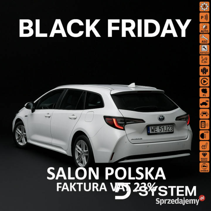Toyota Corolla 22r Salon Polska 18 HYBRID 1wł z serwisowany w ASO Białystok sprzedam