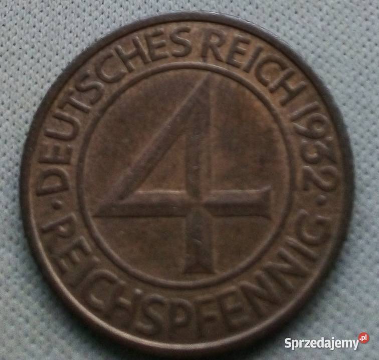 NIEMCY4 REICHSPFENNIG1923 rABRĄZ mazowieckie Legionowo