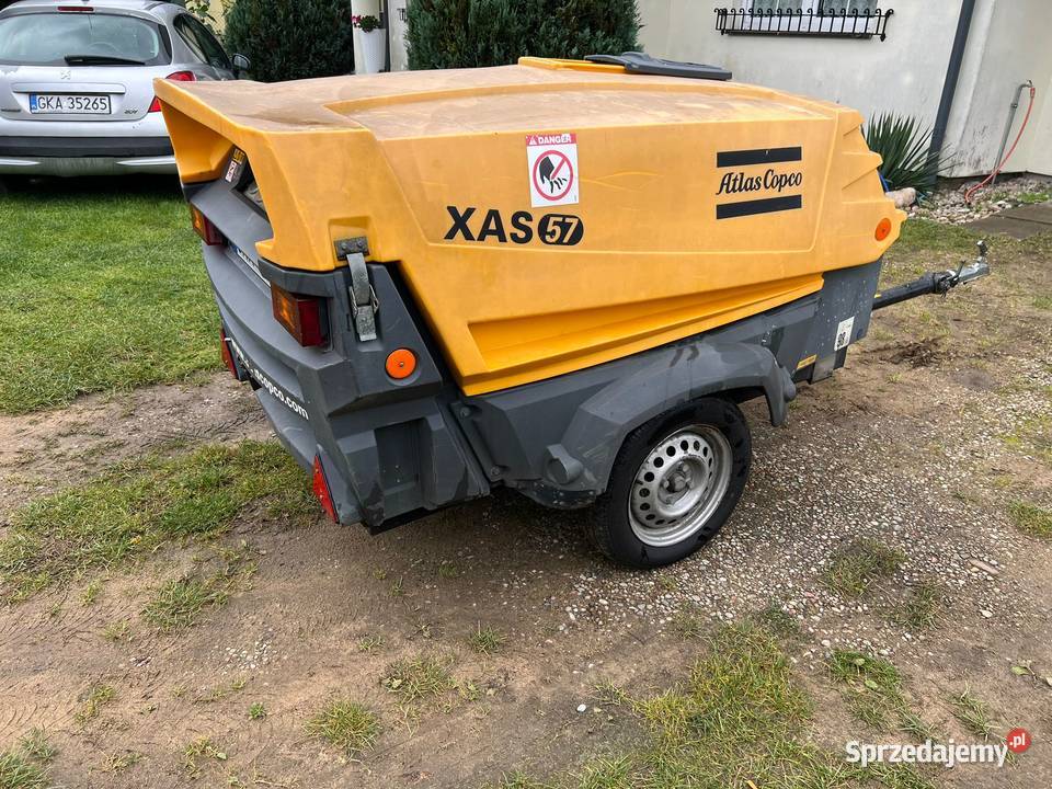 Atlas Copco XAS 57 kompresor śrubowy 7 bar 3 Kiełpino