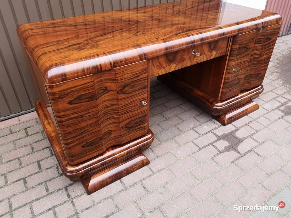 Biurko ARTDECO Orzech Politura Stare Antyk Swarzędz sprzedam