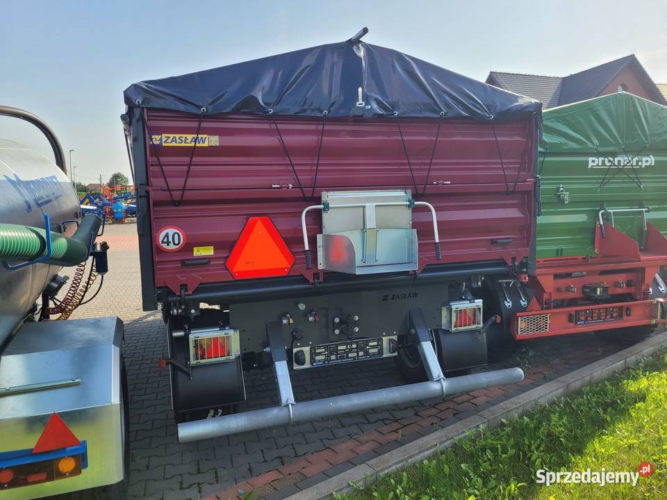 Przyczepa rolnicza D737BA8 ładowność 8 t ZASŁAW Przyczepy rolnicze Posądza sprzedam
