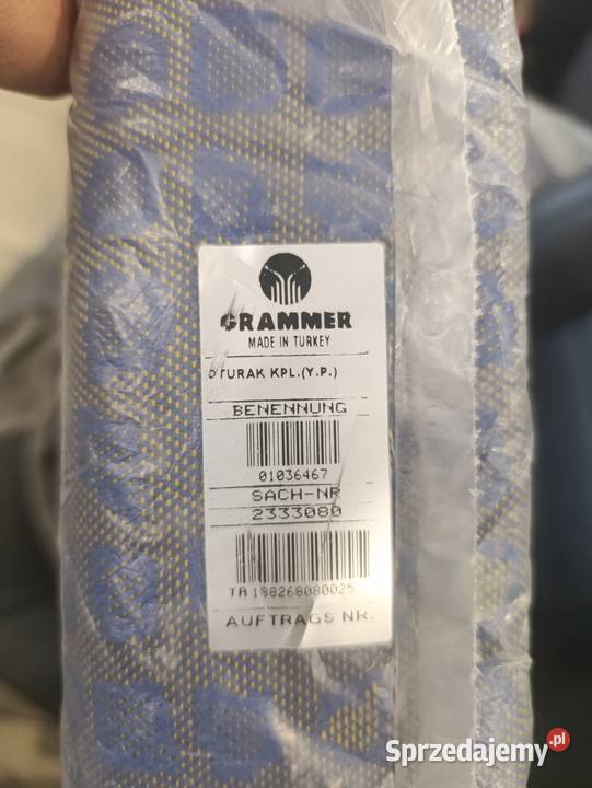 Fotel MAN siedzisko gąbki Grammer nowy kierowca Fotele i kanapy Janów Lubelski