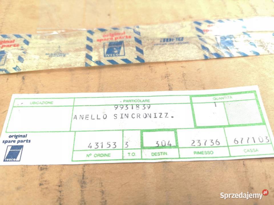 PIASTA SYNCHRONIZATORA IVECO MAN DAF MERCEDES sprzedam