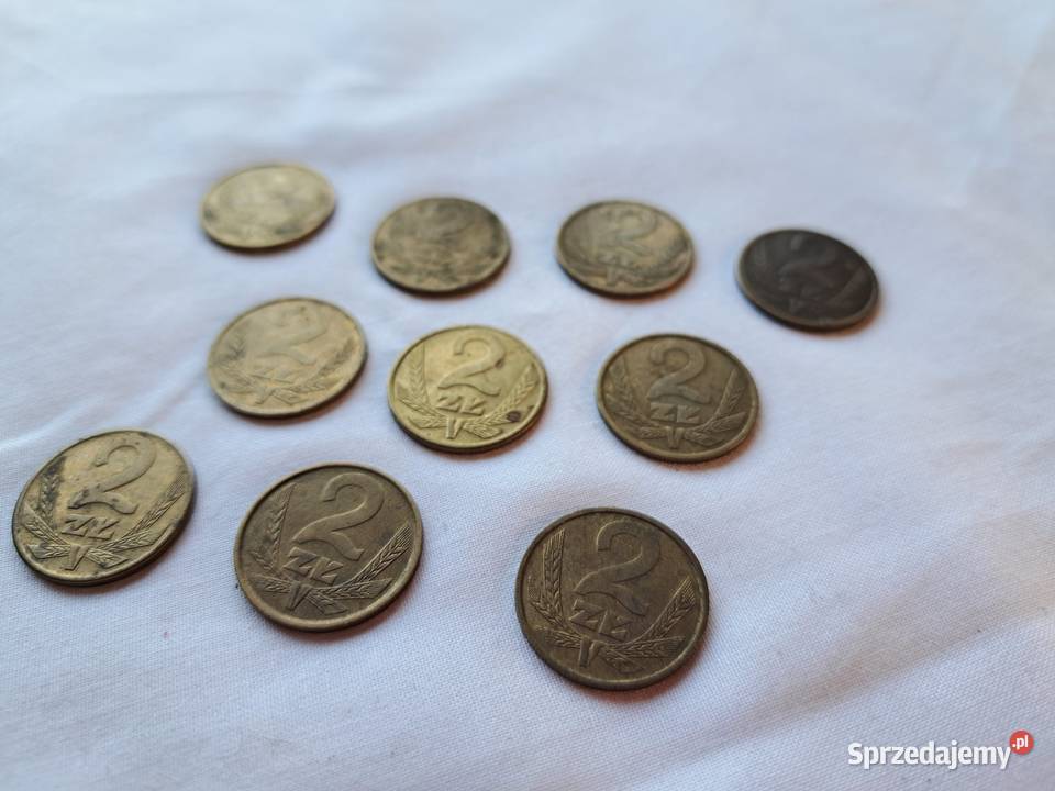 Monety 2 10 sztuk 1979r80r82r85r87r88 Brzesko