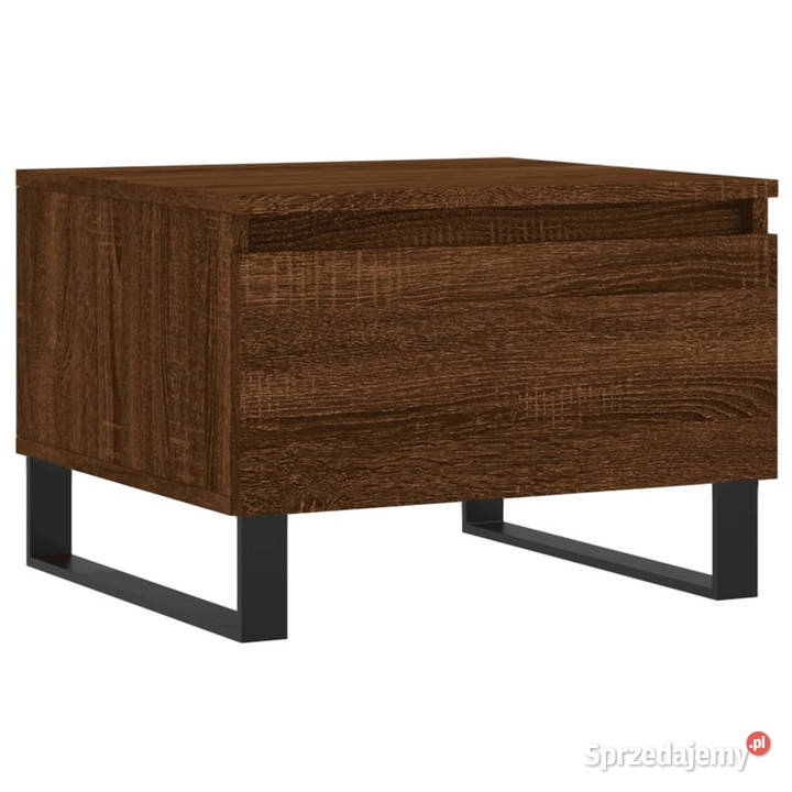 Stolik kawowy brązowy dąb 50x46x35 materiał Warszawa sprzedam