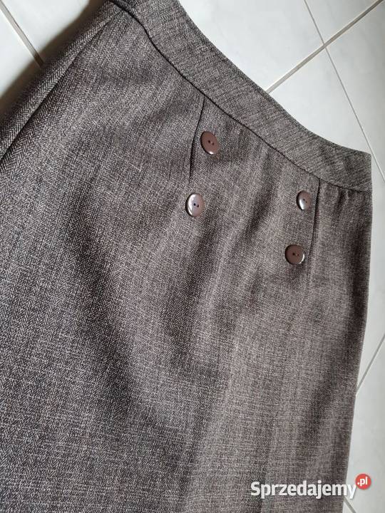 spódnica vintage melanż elegancka jodełka Kielce