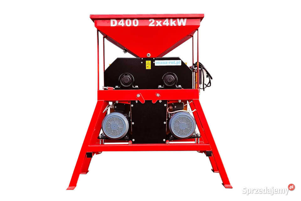 Gniotownik dwusilnikowy silnik pod ramą 2x 4kW Rogóźno sprzedam