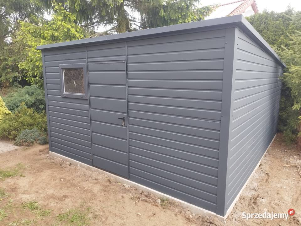 Garaż Blaszany Spad na Bok 6x5 6x6 6x7 6x8 Brama blacha warmińsko-mazurskie
