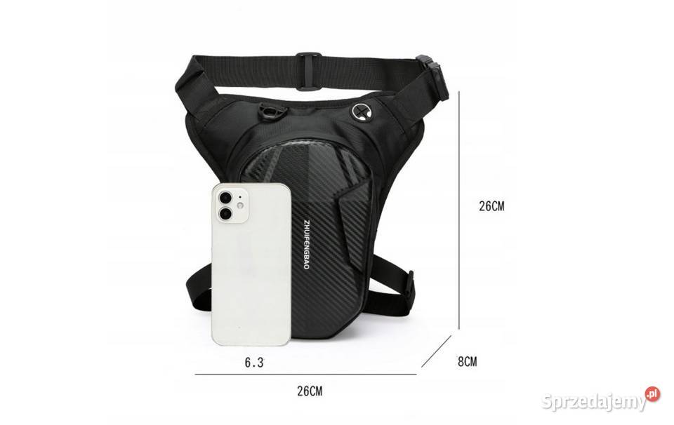 TORBA MOTOCYKLOWA SASZETKA NA UDO NOGĘ PAS