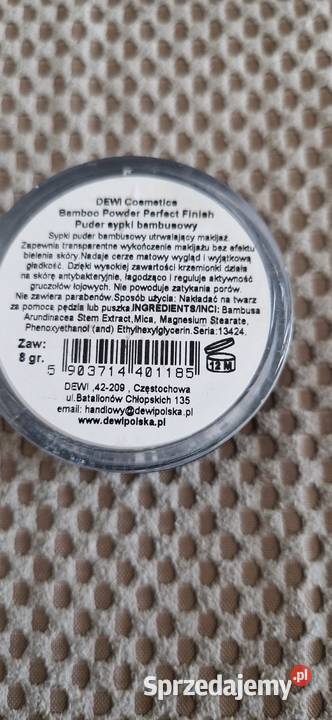 sypki puder bambusowy Dewi Cosmetics Perfect Makijaż Kraków