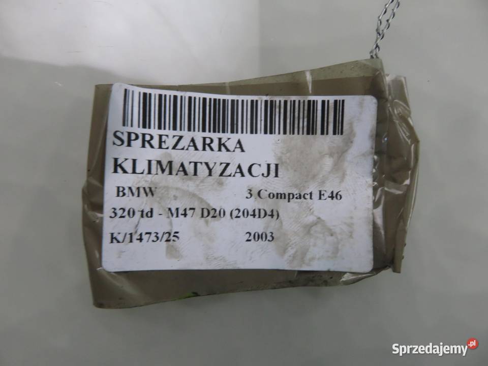KOMPRESOR KLIMATYZACJI BMW E46 320 td 6905643 małopolskie