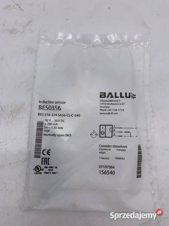 Balluff BES 516324SA56E5CS49 BES0356 Czujnik Warszawa