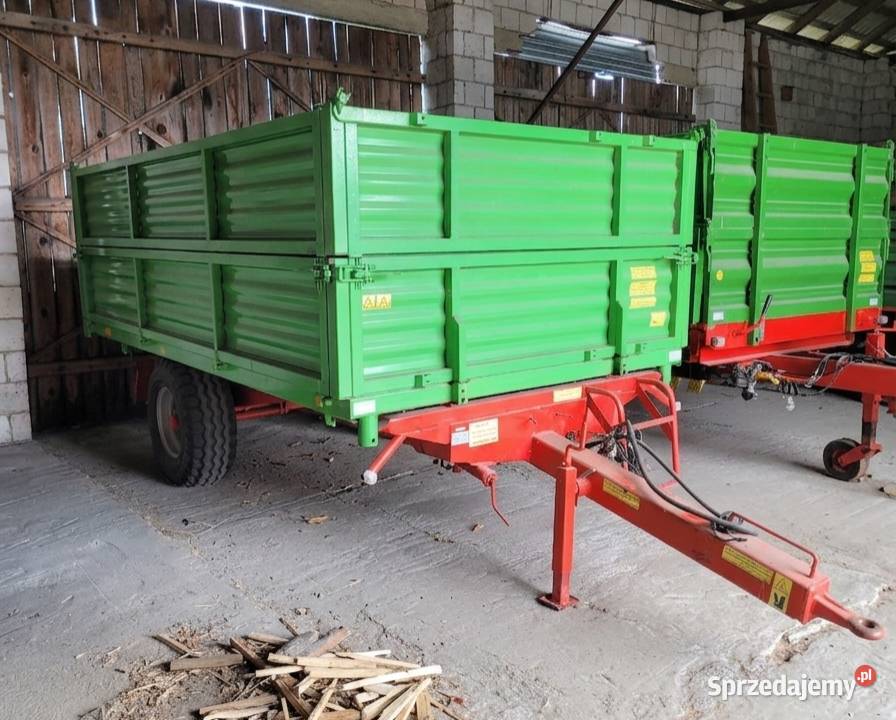 Przyczepa Wodziński jednoosiowa wywrotka 35 tony nieuszkodzony Zwoleń