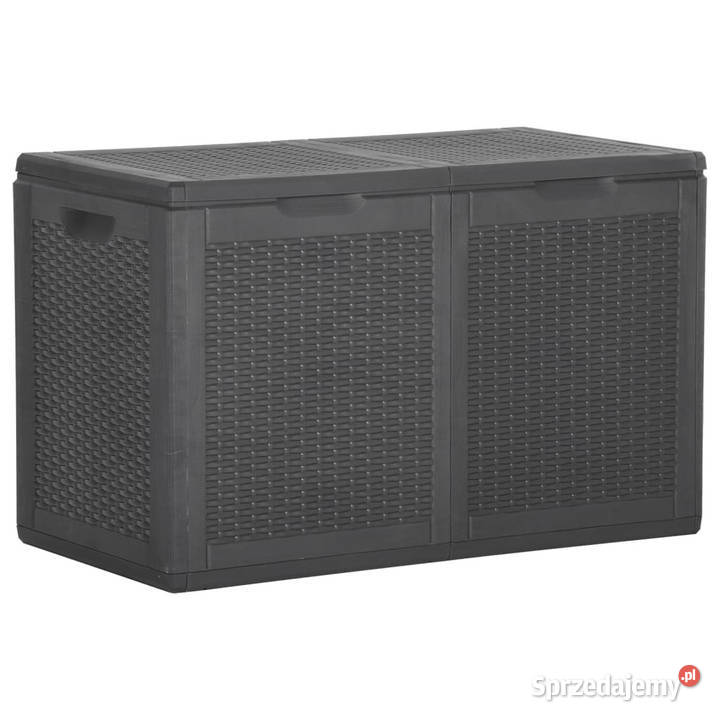 Skrzynia ogrodowa 180 L czarna rattan PP Warszawa sprzedam