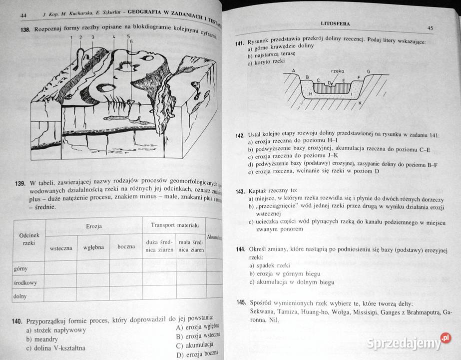 Geografia w zadaniach i testach Jadwiga Kop Rok wydania 2001 lubelskie Chełm