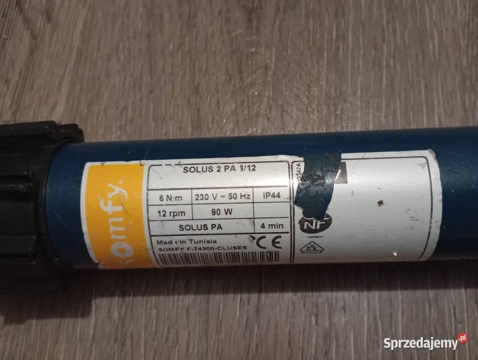Silnik do rolet Somfy Solus 2 PA 312 230V 90W Legnica sprzedam