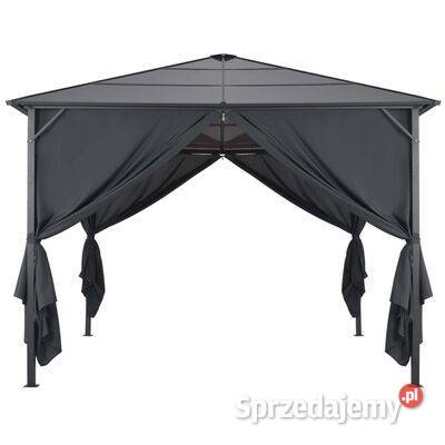 vidaXL Altana ogrodowa z zasłonami aluminiowa 3 mazowieckie Warszawa sprzedam