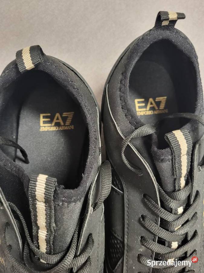 Buty EA7 Emporio Armani czarne że złotym napisem 27.5cm Chorzów