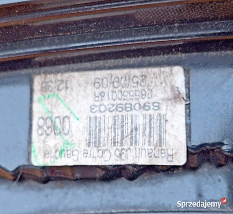 RENAULT SCNIC III Lampa klapy tył lewa 89089203 lewe Oświetlenie mazowieckie Radom