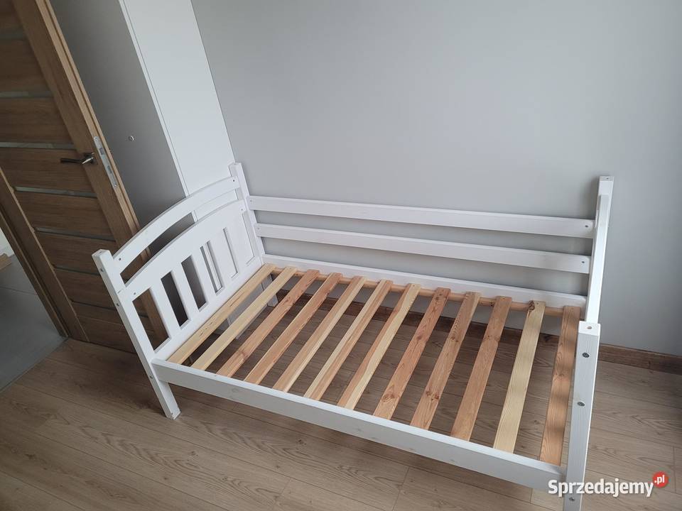 Łożko drewniane 160 x 80 białe łóżeczko Warszawa