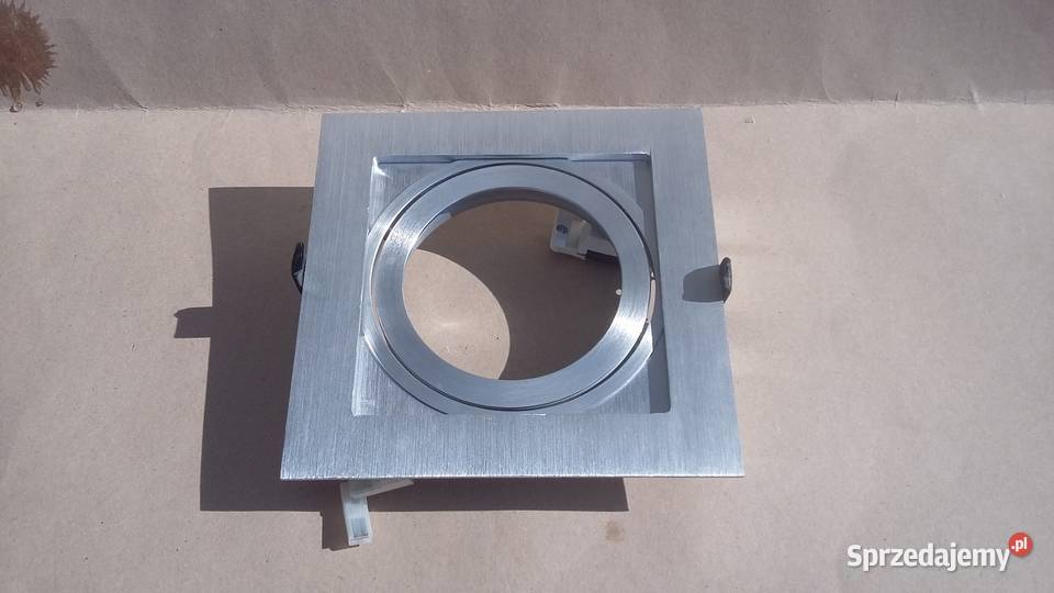 Oczko wpuszczane KWADRAT duże aluminium Oświetlenie Warszawa
