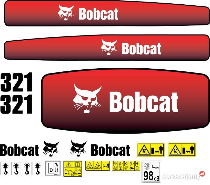 Naklejki na maszyny Bobcat naklejki zestawy sprzedam