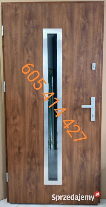 Drzwi Stalowe 80 Nowe Kompletne dąb bielony Poznań sprzedam