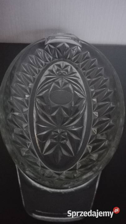 Półmisek rivierka stare szkło PRL sygnatura podlaskie Warpechy Stare