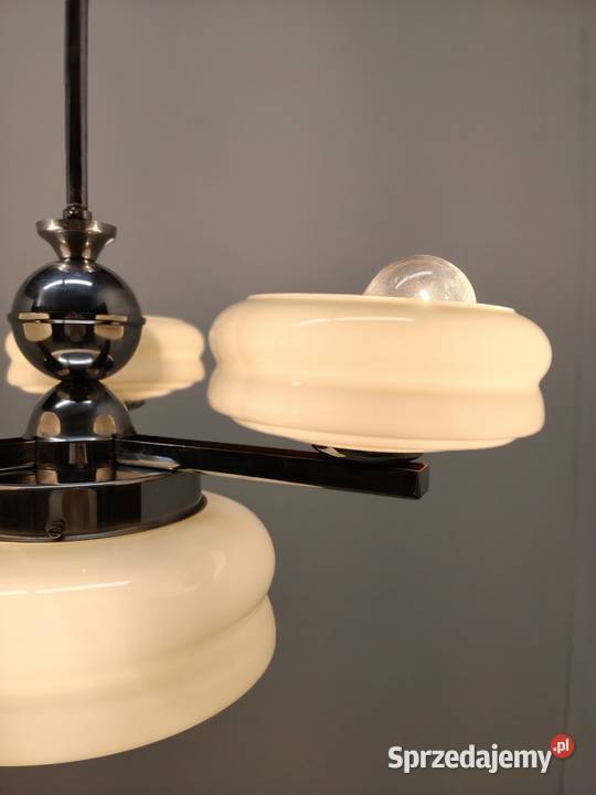 żyrandol sufitowy art Deco vintage lata 50te Radomsko