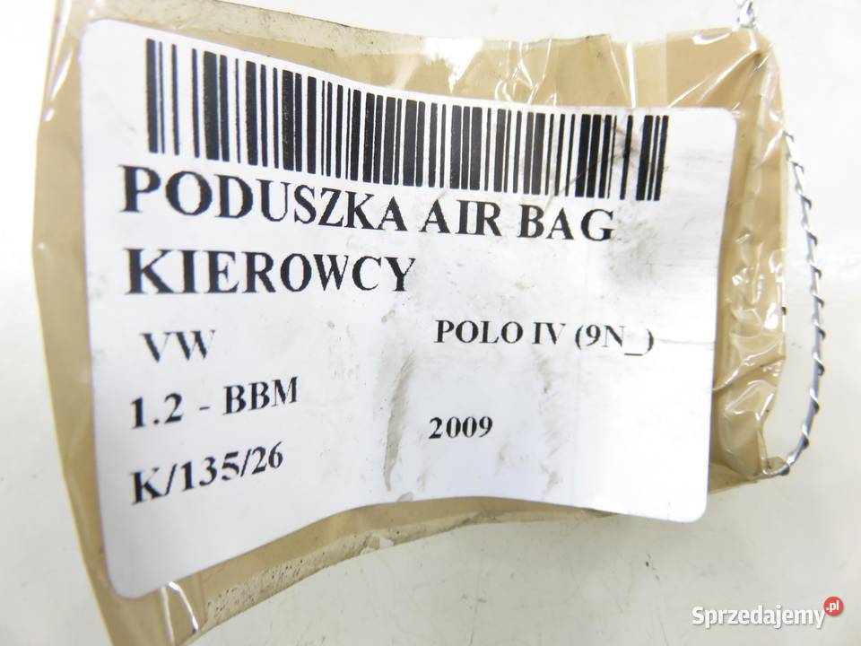 PODUSZKA KIEROWCY VW POLO IV 9N 6Q0880201AC