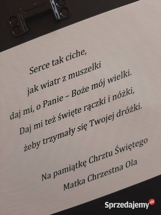 Pamiątka Chrztu 3D Wilkowice