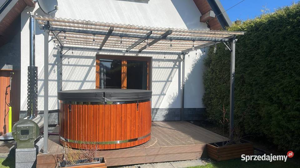 Balia ogrodowaKOMPLET Gorąca beczka Jacuzzi Podsarnie