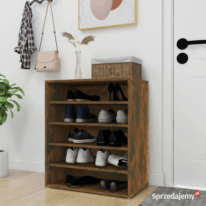 Szafka na buty przydymiony dąb 60x35x70 WM816014 mazowieckie Warszawa
