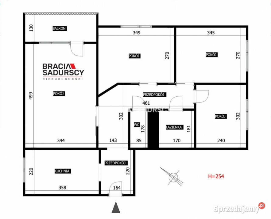 Mieszkanie sprzedam 67m2 4 pokoje Kraków Józefa