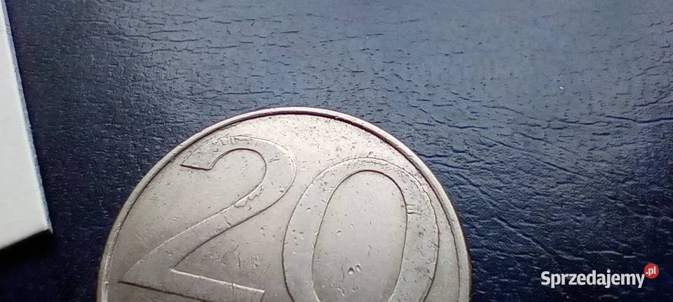 Stare monety 20 złotych 1986 destrukt PRL Polska podkarpackie Lesko