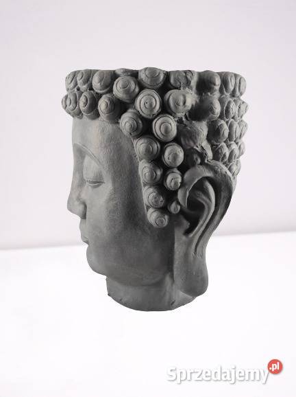 Dekoracje Figura Budda Głowa Doniczka Duża Podbrzozówka