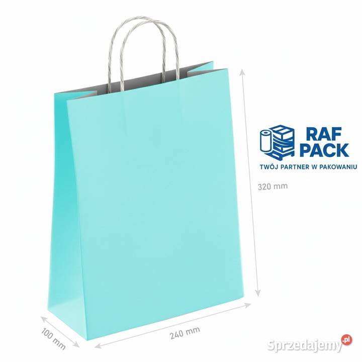 Torba papierowa premium RAF PACK 100 sztuk Radomsko