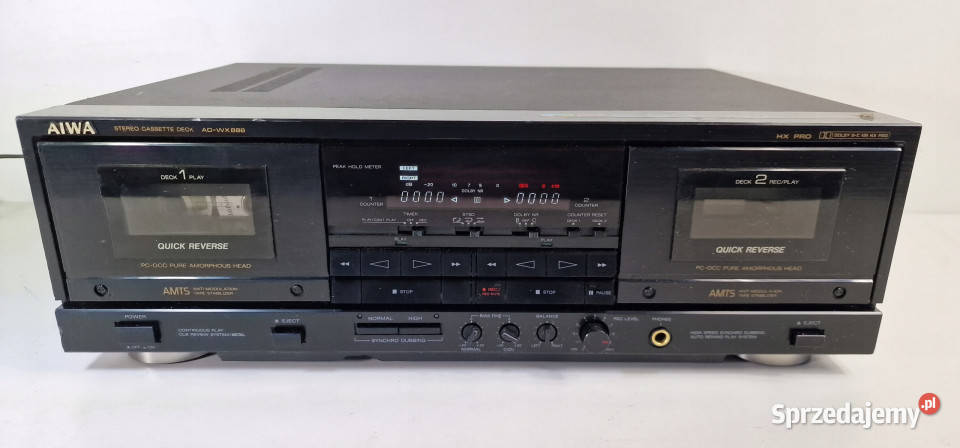 Magnetofon Cassette Deck Aiwa ADWX888 AD WX 888 Międzychód