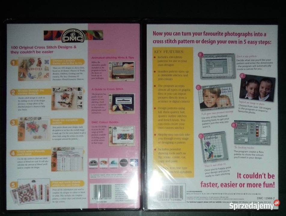 Cross Stich Designer PC CD BOX 2002 2 płyty logiczne Rzeszów